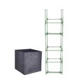 thumbnail image 2 of Grow Bag with Plant Support Frame Square Plant Nursery Bag Easy Assembly Tomato Planter with Detachable Beams Planting Bag for Cucumber Climbing Plants, 2 of 7