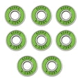 thumbnail image 1 of Ruedas para patines Sunnimix 8 piezas de acero inoxidable ABEC 9 alto rendimiento verde, 1 of 8