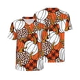 thumbnail image 3 of Daiia Various Pumpkins Mens Baseball Jersey Button Down Shirts Short Sleeve Sports Uniforms-Large, 3 of 9
