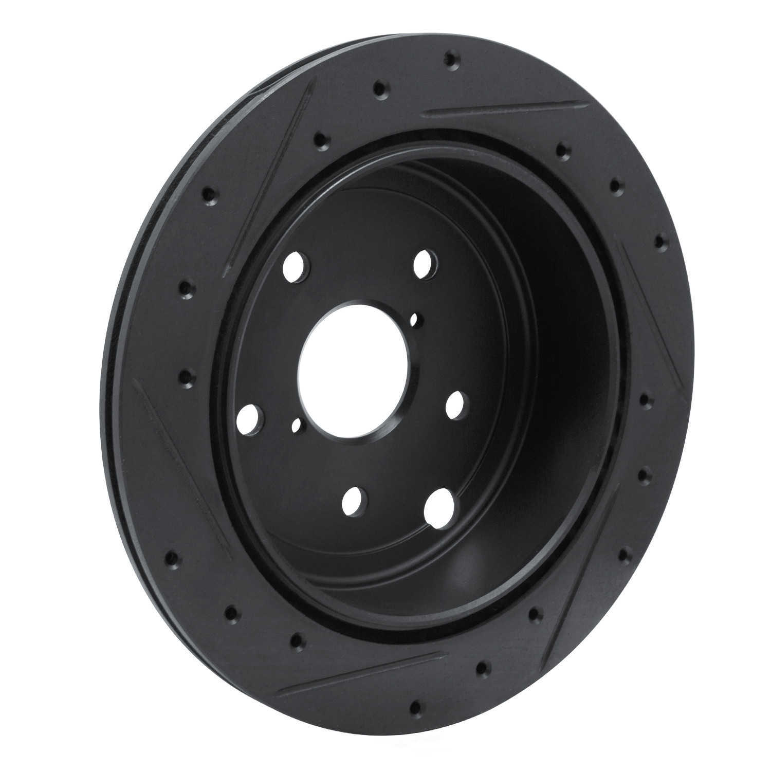 Dynamic Friction Company 633-13050R DFC Brake Rotor - Drilled And Slotted - Black