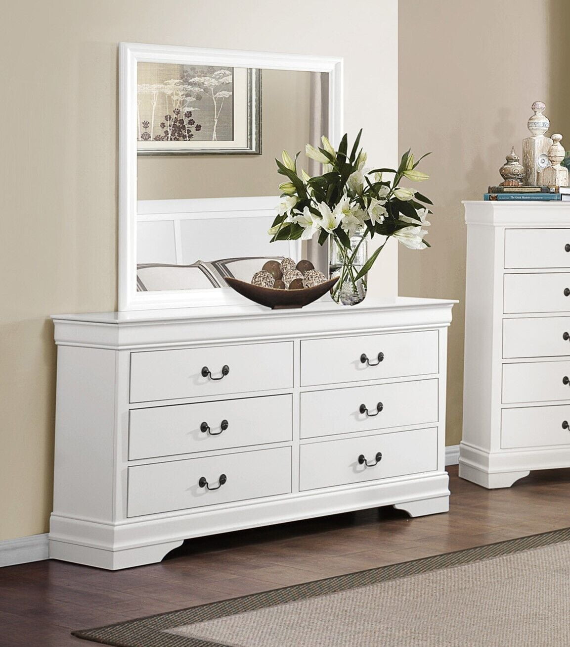 Traditional White Bedroom 5pc Set Twin Bed Dresser Mirror Nightstand Ae49cf22 0660 4372 847d 2b8a0d4de3df.2f0948e2ceafd6b9c410cbf6c6badb4a