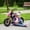 Pink, variant on Qaba Kids Motorcycle with Twist Grip Throttle, 12V Electric Motorcycle with Training Wheels, Rear Suspension & Music for Ages, Green