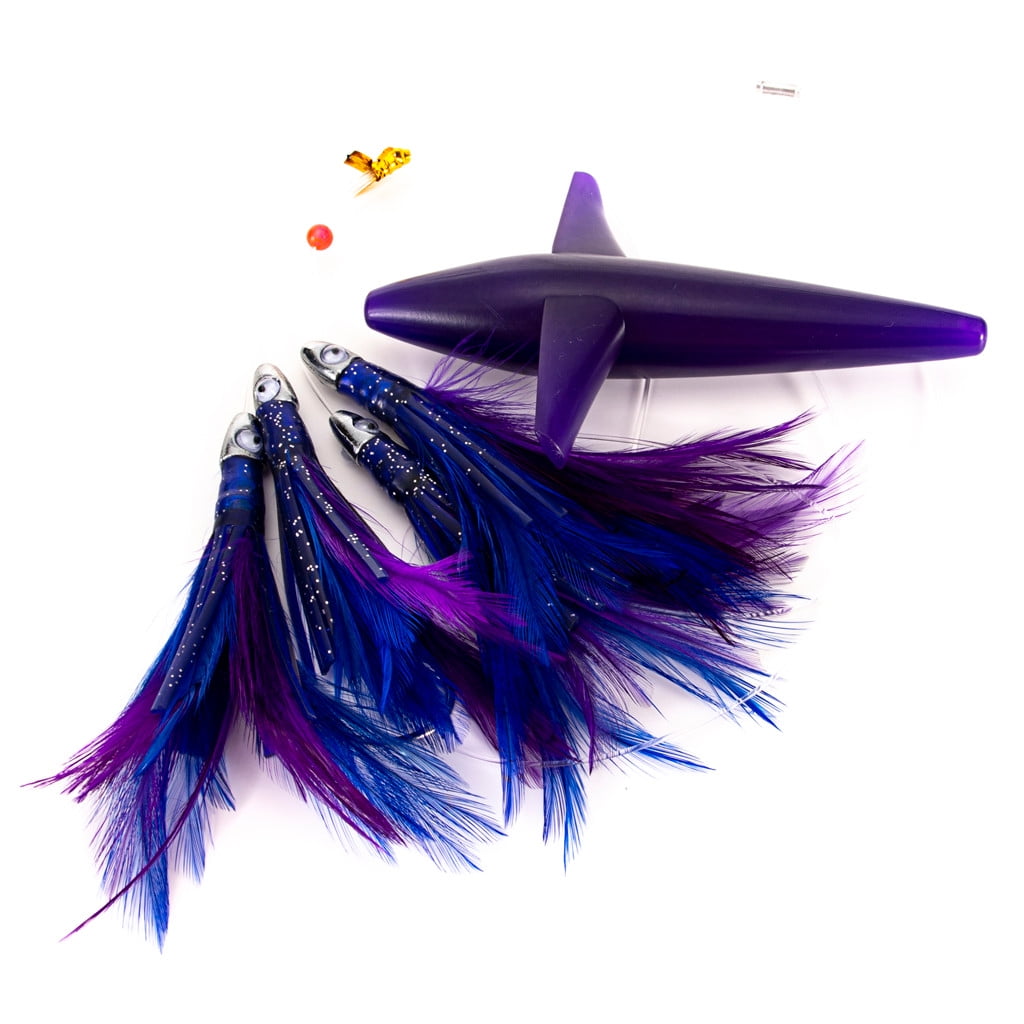 snorda Tuna Feather Lure Tuna Lure Tuna Feather Daisy Chain with Bird