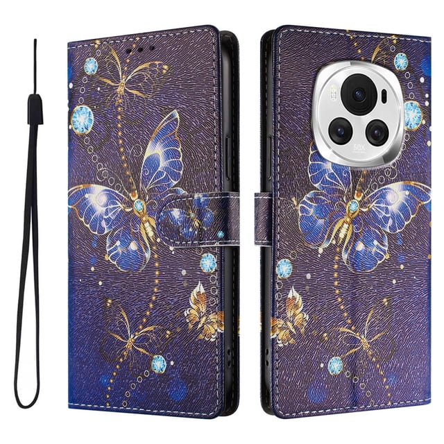 FOXDOCK Funda Tipo Cartera para Honor Magic 6 con Soporte y Correa – Diseño de Patrones Lindos