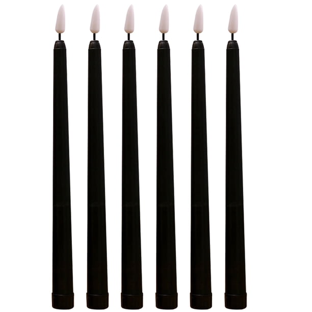 ColoMX 6 piezas LED LED sin velas con velas con velas con velas largas de vela en casa Decoración de la iglesia