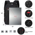 thumbnail image 6 of Extra Large Travel 17.3 Inch Laptop Backpack Water Resistant Business Gaming Computer Backpack with USB Charging Port Earphone Hole College School Bookbag, 6 of 8