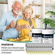 Metene 100 Count Test Strips, Use with AGM-513S Blood Glucose Monitor Only