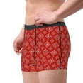 thumbnail image 2 of Fotbe Red White Snowflakes Calzoncillos Tipo Boxer con Bolsa de Soporte Total para Hombre, X-Temp Fresco, Transpirable y de Secado Rápido-X-Large, 2 of 5