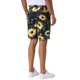 thumbnail image 3 of Pantalones cortos impresos con flores INSPIRE CHIC para hombres, con frente plano, botón y cremallera, patrón de flores, 30 negro, 3 of 5
