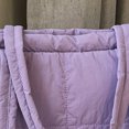 thumbnail image 4 of Bolso Mano Acolchado para Mujer Hombro Al Aire Libre (L) Morado, 4 of 9