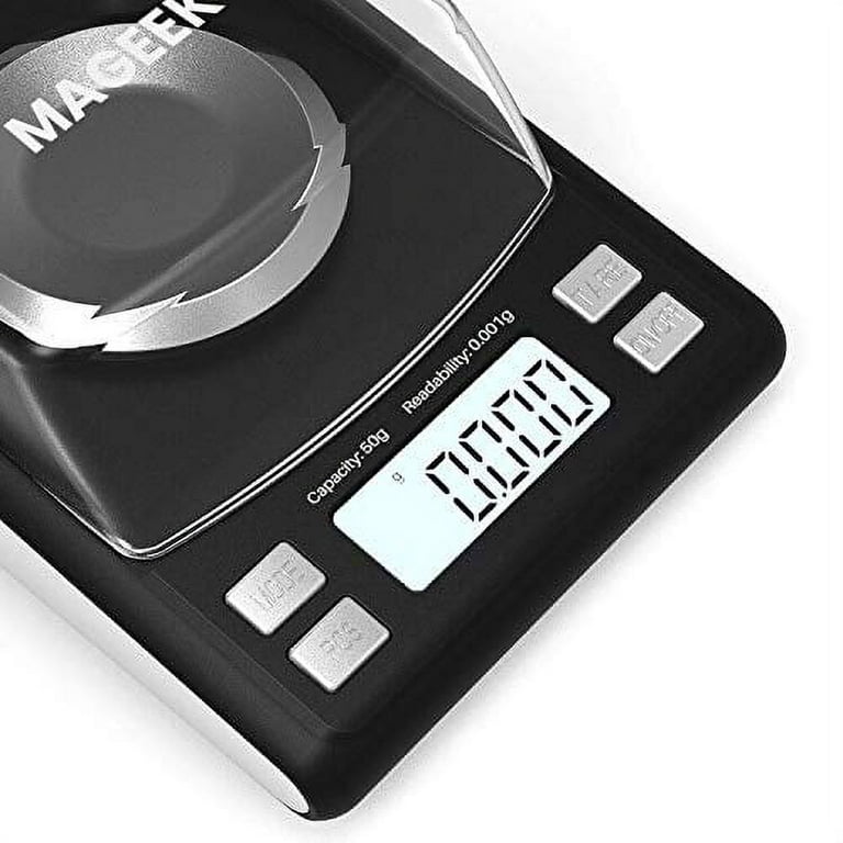 WEIGHTMAN Milligram Scale 50g / 0.001g, Reloading Scale with 2X 20g  Calibration Weight, High Precision Jewelry Scale with Large LCD Display, MG  Scale