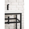 thumbnail image 4 of James Martin Furniture  31.5 in. Boston Stainless Steel Sink Console with White Glossy Resin Countertop, Brushed Nickel, 4 of 7