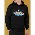 thumbnail image 2 of Swimmer Design Hoodie Men -Image by Shutterstock, Male Small, 2 of 4