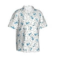 thumbnail image 3 of Xecao Scarf Bear print Hawaiian shirt - a stylish short-sleeve button-down for men, perfect for casual beach and tropical outings., 3 of 9