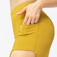 thumbnail image 5 of Ashirexll Mini Skirts for Women, Fake Two-Piece Running Casual Summer Sports Exercise Cycling Shorts Gym Yoga Lace-up Tennis Skirt with Pocket Yellow XXL, 5 of 7