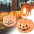thumbnail image 2 of BNNG Halloween Pumpkin Lantern Decoration - Plastic Stacked Jack O Lantern Pumpkins Lights Indoor for Halloween Front Door Decor Indoor Decoration, Multi-Style, 2 of 4