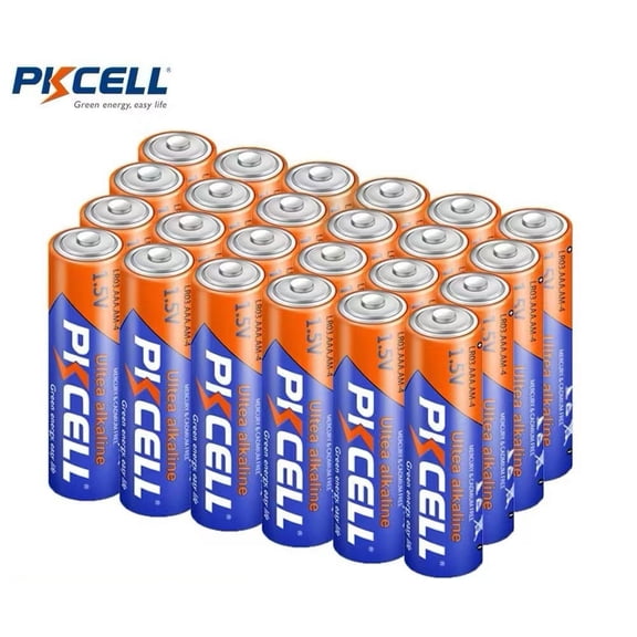 PKCELL AAA 1.5V Alkaline Battery, 24PCS LR03 MN2400 LR3 E92 AM4 Keyboards Clocks Toys Remote Controls Batteries