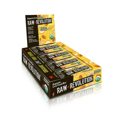 Raw Revolution Organic Live Food Bar, Golden Cashew, 1.8 Oz
