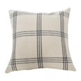thumbnail image 1 of Creative Co-Op Square Plaid Cotton, Grey Pillow, 1 of 4
