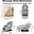 thumbnail image 6 of 4D Zero Gravity Luxury Massage Chair with Extra-Long 135cm SL Track, 4D Engine, Calf & Sole Scraping, 6 Techniques, 13 Programs,  Airbag Wrap, Heated Back, LED Lights, TFT Touch Screen, Smart Chargin, 6 of 8