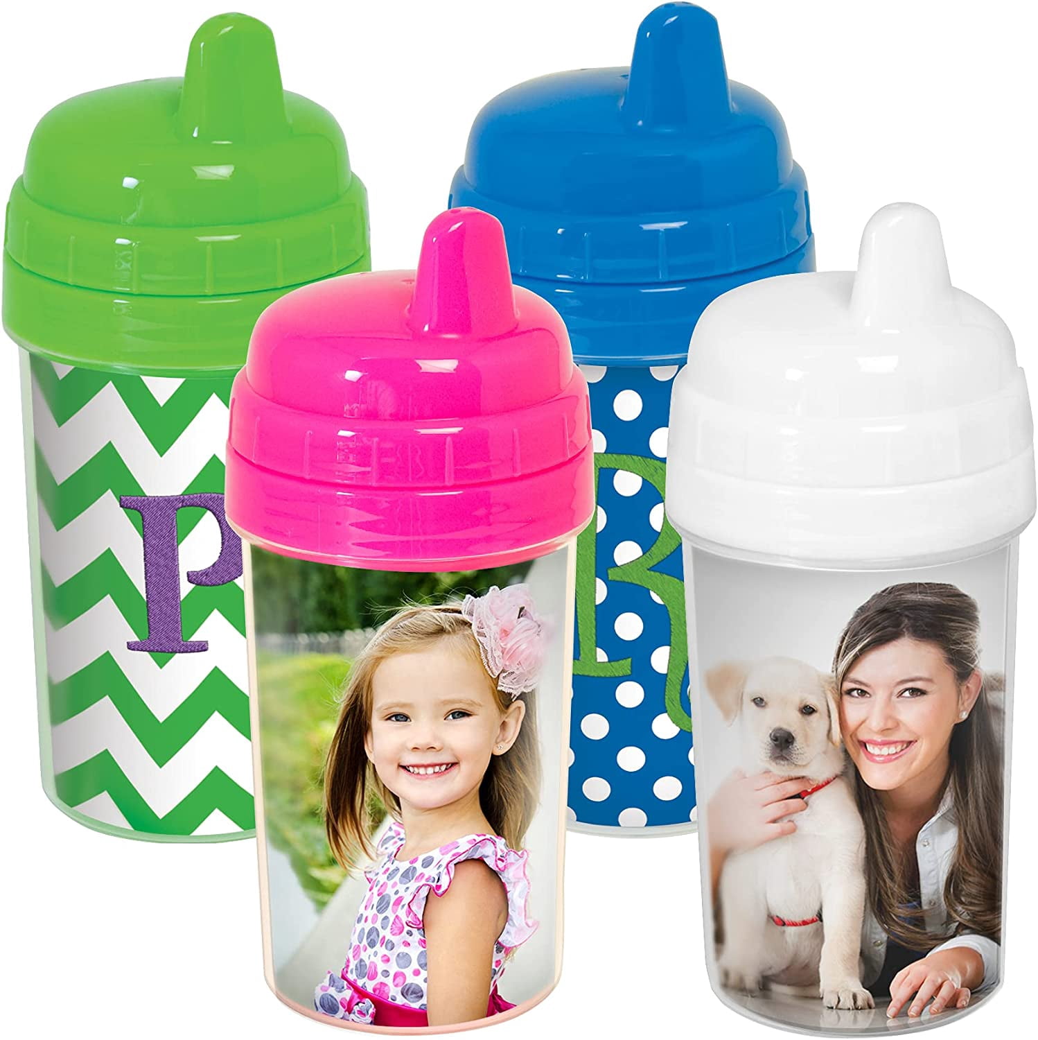 Thermo-Temp 10 oz. Personalized Toddler Sippy Cups in Blue - Pack of 24