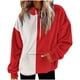 thumbnail image 2 of mfyjkho Tops Para Hacer Ejercicio, Sudadera Con Capucha Y Bolsillo Para Mujer, Informal, Holgada Y De Manga Larga, De Color Liso Tops Para Hacer Ejercicio L, 2 of 6