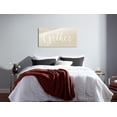 thumbnail image 4 of Gather Cream Woodgrain 36 x 18 Glass Wall Hanging Sign, 4 of 4
