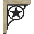 thumbnail image 3 of 4"W x 14"D x 16"H Austin Craftsman Ironcrest Rough Sawn Bracket, Douglas Fir (1 1/2"W x 10"D x 12"H Iron Bracket), 3 of 5