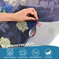 thumbnail image 7 of Coolnut Beautiful Peacock Half Window Tier Curtains 36 Inch Blackout Thermal Insulating Kitchen Linen Tier Curtains for Kitchen, Bathroom, Cafe Home Decor, 7 of 7