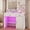 White, variant on Black Vanity Desk with Mirror & RGB Lights - Adjustable Brightness, Glass Top, Built-in Power Outlet, Multi-Storage Makeup Dressing Table for Bedroom