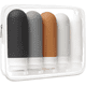 thumbnail image 1 of Juego De 5 Botellas De Viaje De Silicona, Contenedor De Tamaño De Viaje De 3 Oz Xtellar multicolor, 1 of 4