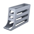 thumbnail image 4 of Dispensador de huevos, huevera con rodamiento automático, bandeja organizadora para 30 huevos, contenedor para huevos, huevera para accesorios, comedor, hogar. Gris, 4 of 9