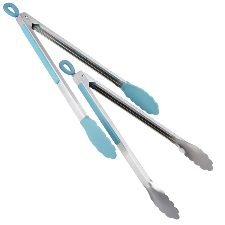 The Pioneer Woman Kitchen Tongs, Silicone and Stainless Steel, Set