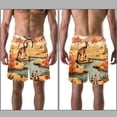 thumbnail image 3 of luoweisi Men's Beach Shorts Quick Dry Swim Trunks with Mesh Lining Kangaroo M, 3 of 5