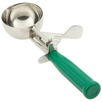 Winco ICD-12 No.12 Ice Cream Disher with Plastic Handle, Green