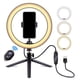 thumbnail image 2 of Kit de anillo de luz de 10" - Anillo de luz LED regulable para selfies con soporte para teléfono Con trípode y control remoto jinwen Clip para teléfono Selfie Ring Light, 2 of 8