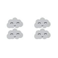 thumbnail image 1 of Guardoinrt 2pcs Cute Smiling Clouds For Decorative Wall Stickers Cloud Wall Boards ABS 3d Wall Board Easy To Install type 1 2Set, 1 of 6