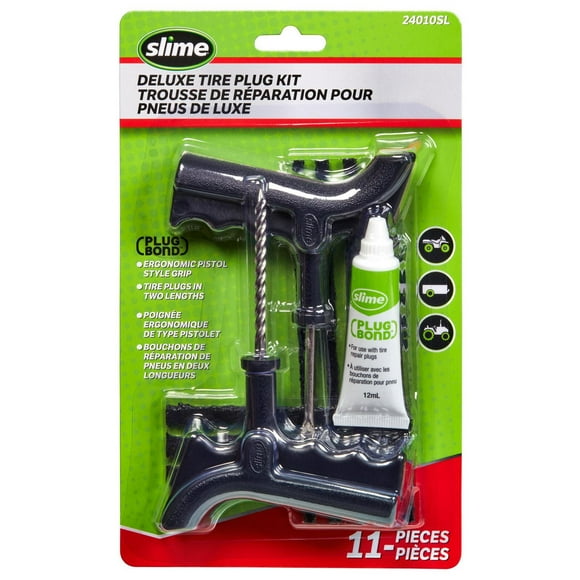 Trousse de tiges d’obturation avec alésoir à poignée à pistolet de Slime 11 pièces