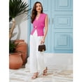 thumbnail image 4 of PUWEI Women's V Neck Vest Top Single Button Sleeveless Summer Knit Vest Pullover Tank Top, 4 of 7