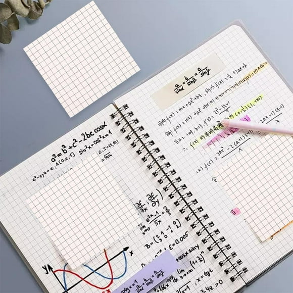 Feltree 80 Sheets Sticky Notes, Repositionable & Removable Square Page Markers for Office, Books, Organizers, Student School Supplies (7.5x7.5cm, 80-Pack)