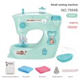 thumbnail image 1 of Mini Sewing Machine Portable Handheld Stitch Sew Needlework Cordless Clothes Fabrics Hand Sewing Machines Accessories Green, 1 of 8