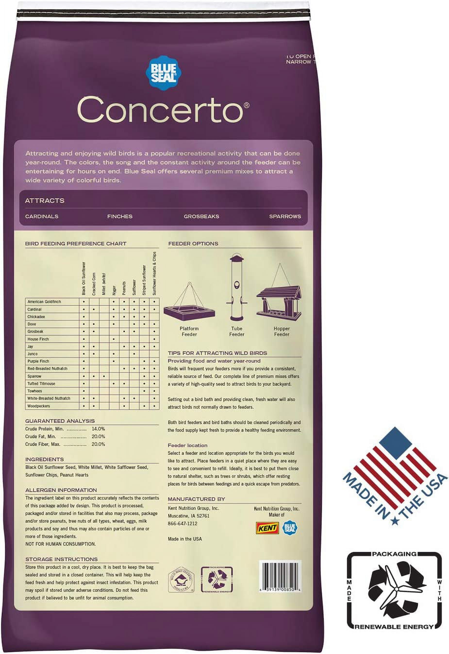 4KG TRADEFARMNI Wild Bird Food Seed Mix. Premium High Energy Protein