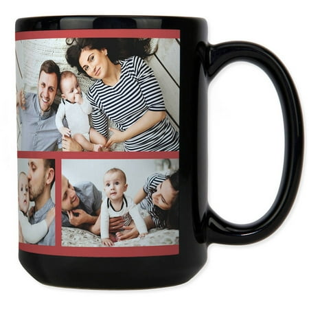 Trinity Mug - Black Collage Mug, 15 oz