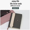 1PC PU Leather Elastic Buckle Pencil Case Book Notebook Pen Clip