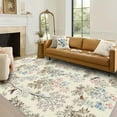 thumbnail image 4 of 1PC Floral Bird Pattern Area Carpet Local Carpet, Lightweight Washable Easy-to-Tidy Carpet Mat Festival Gift, Suitable for Living Room, Bedroom, Dining Room, Bathroom, Kitchen, Room Accessories, 4 of 8