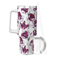 thumbnail image 2 of Pofeuu Tulips Flowers Print 40oz Ice Bully With Handle And Straw Stainless Steel Vacuum Insulated Cup And 2 In 1 Straw Lid, 2 of 8