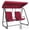 Burgundy, variant on MCombo 2 Person Independent Porch Swing Chair with High Backrest for Outdoor Backyard, Garden