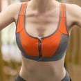thumbnail image 4 of DPTALR Soutiens-Gorge de Sport pour Femmes Mode Sans Armatures Fermeture Éclair avant Anti-Chute sous-Vêtements de Course, 4 of 9
