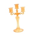 thumbnail image 2 of Taper Candle Holder Candelabrum Decors Glass Candlestick Dinner Candle Stand for Orange, 2 of 9