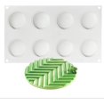 thumbnail image 5 of Silicone Mold for Baking Cakes,Soap Molds,Flower Shape Silicone Molds for Homemade French Dessert Mold for Pastry Chocolate,Jelly Chocolate Mold ＆ Ice Cube Tray (E_ Leaf Geometry), 5 of 13
